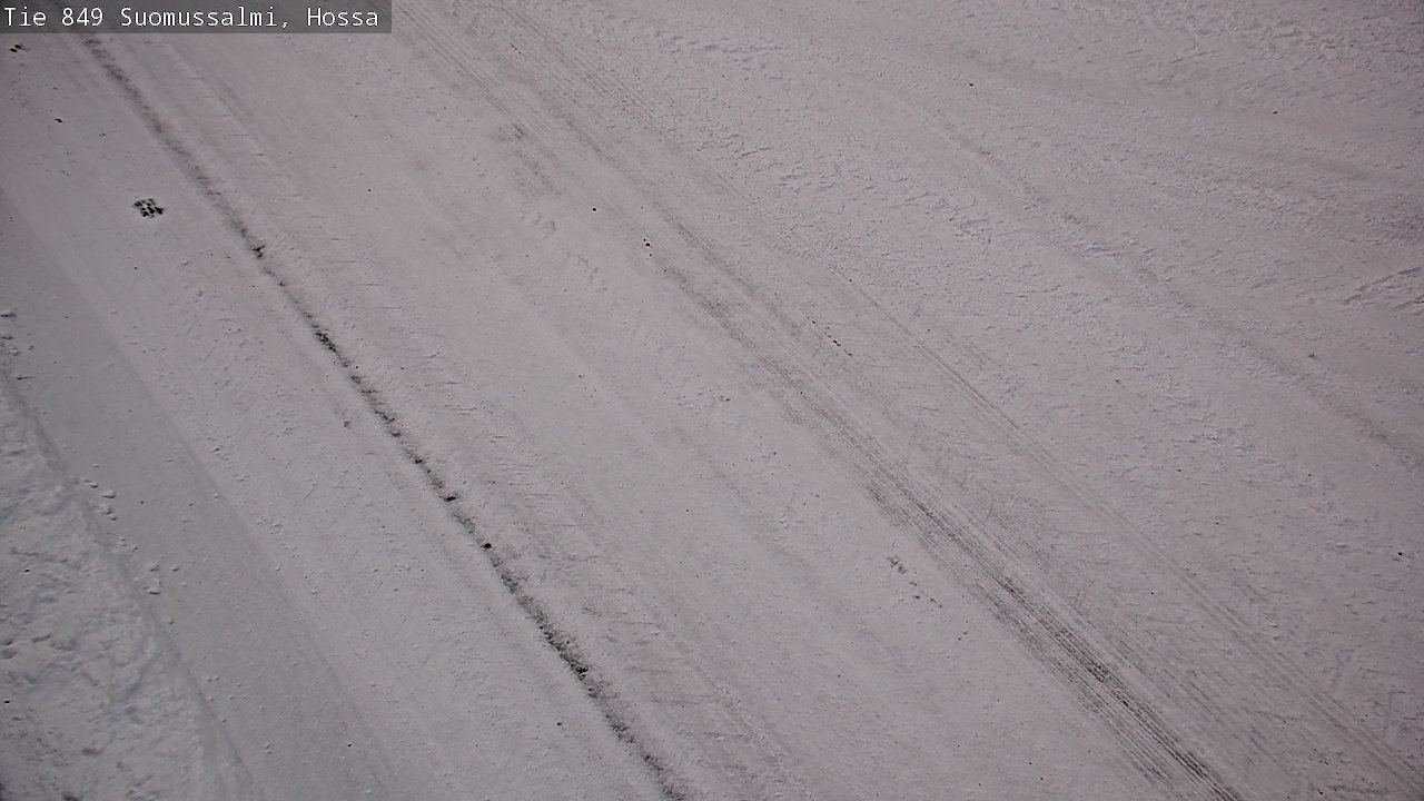 Weather Camera Image Väg 843 Suomussalmi, Hossa, Suomussalmi, Kainuu
