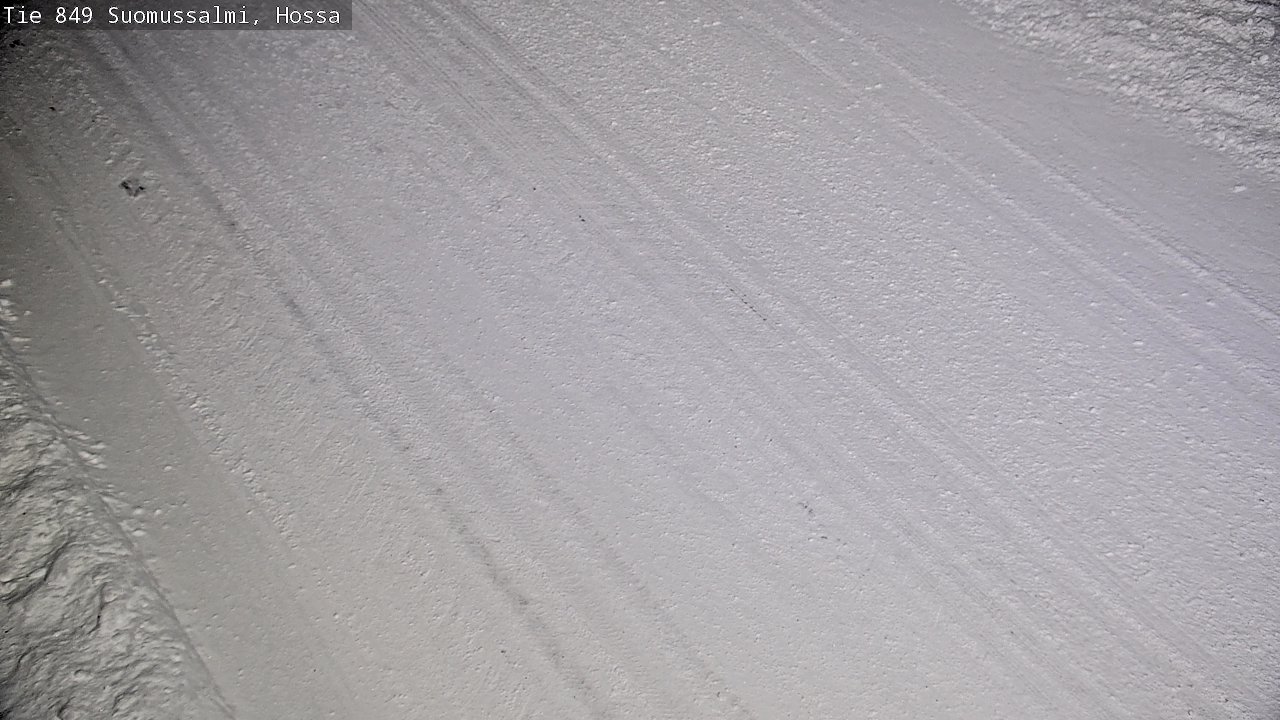 Weather Camera Image Väg 843 Suomussalmi, Hossa, Suomussalmi, Kainuu