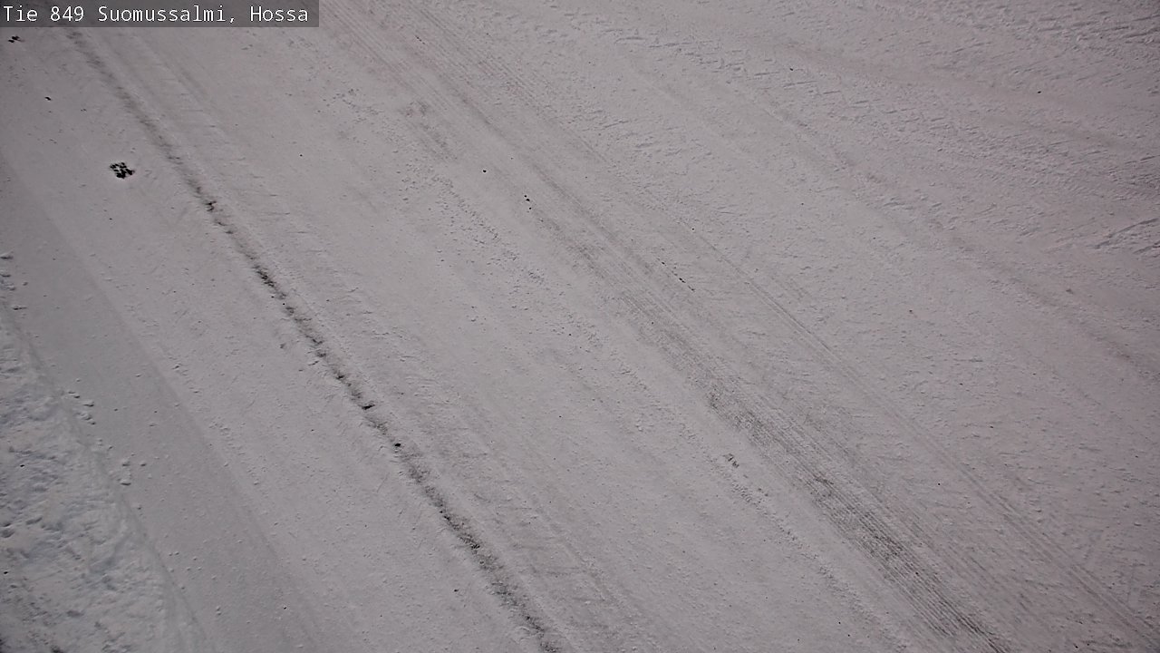 Weather Camera Image Väg 843 Suomussalmi, Hossa, Suomussalmi, Kainuu