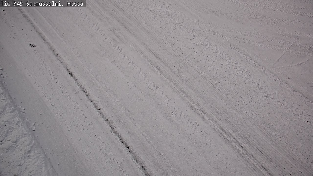 Weather Camera Image Väg 843 Suomussalmi, Hossa, Suomussalmi, Kainuu