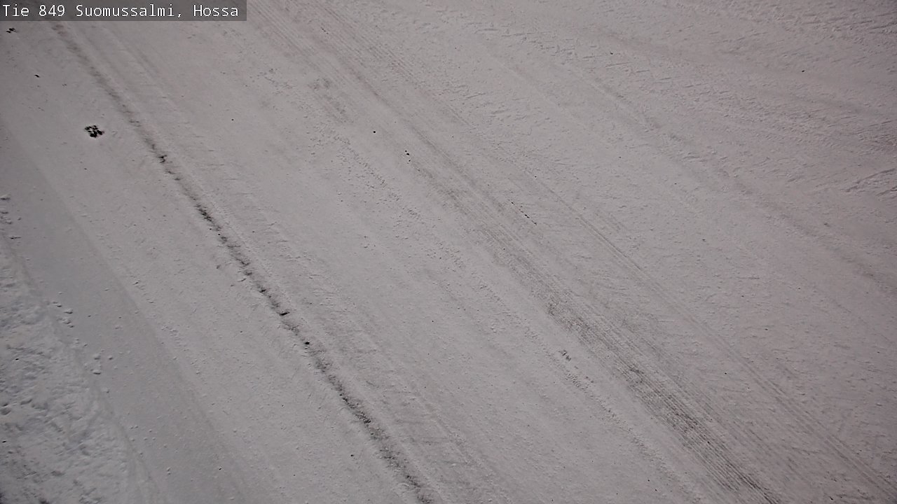 Weather Camera Image Väg 843 Suomussalmi, Hossa, Suomussalmi, Kainuu