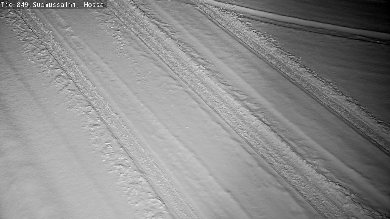 Weather Camera Image Väg 843 Suomussalmi, Hossa, Suomussalmi, Kainuu