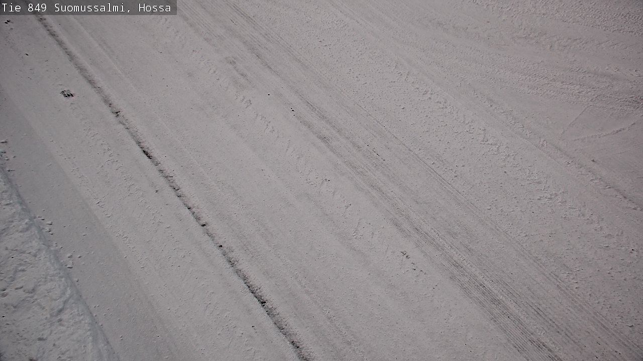 Weather Camera Image Väg 843 Suomussalmi, Hossa, Suomussalmi, Kainuu