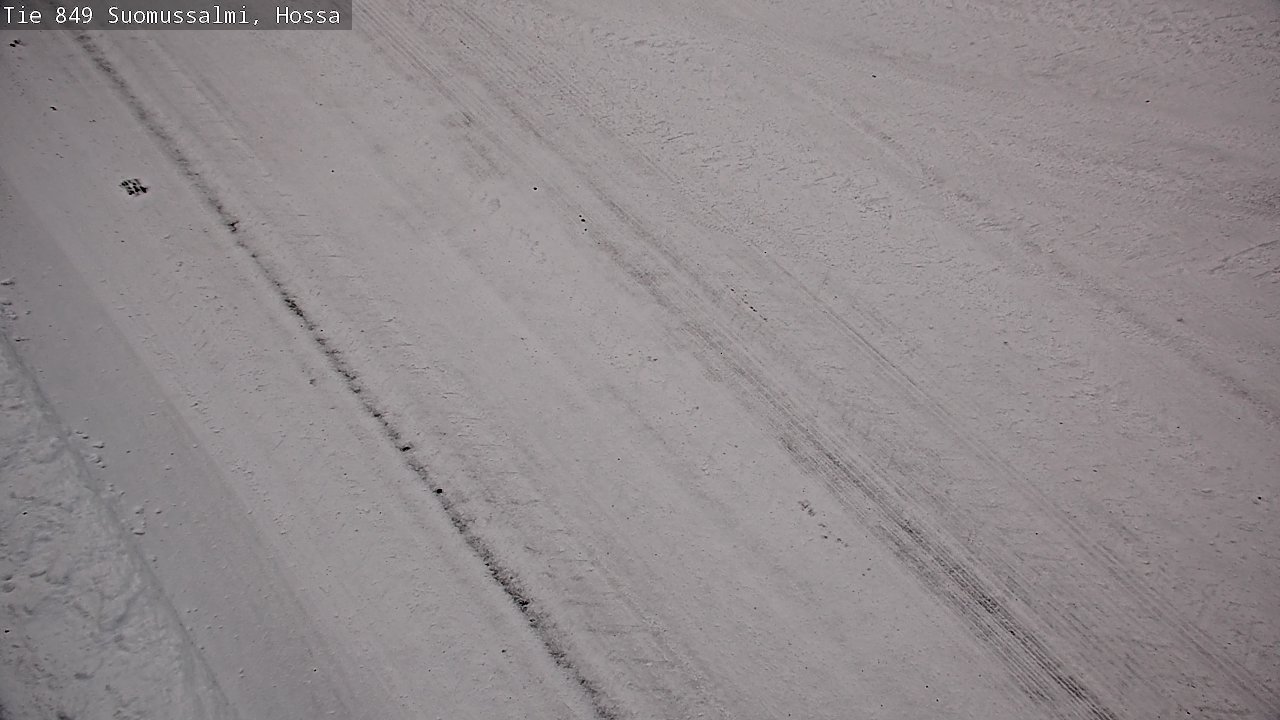 Weather Camera Image Väg 843 Suomussalmi, Hossa, Suomussalmi, Kainuu