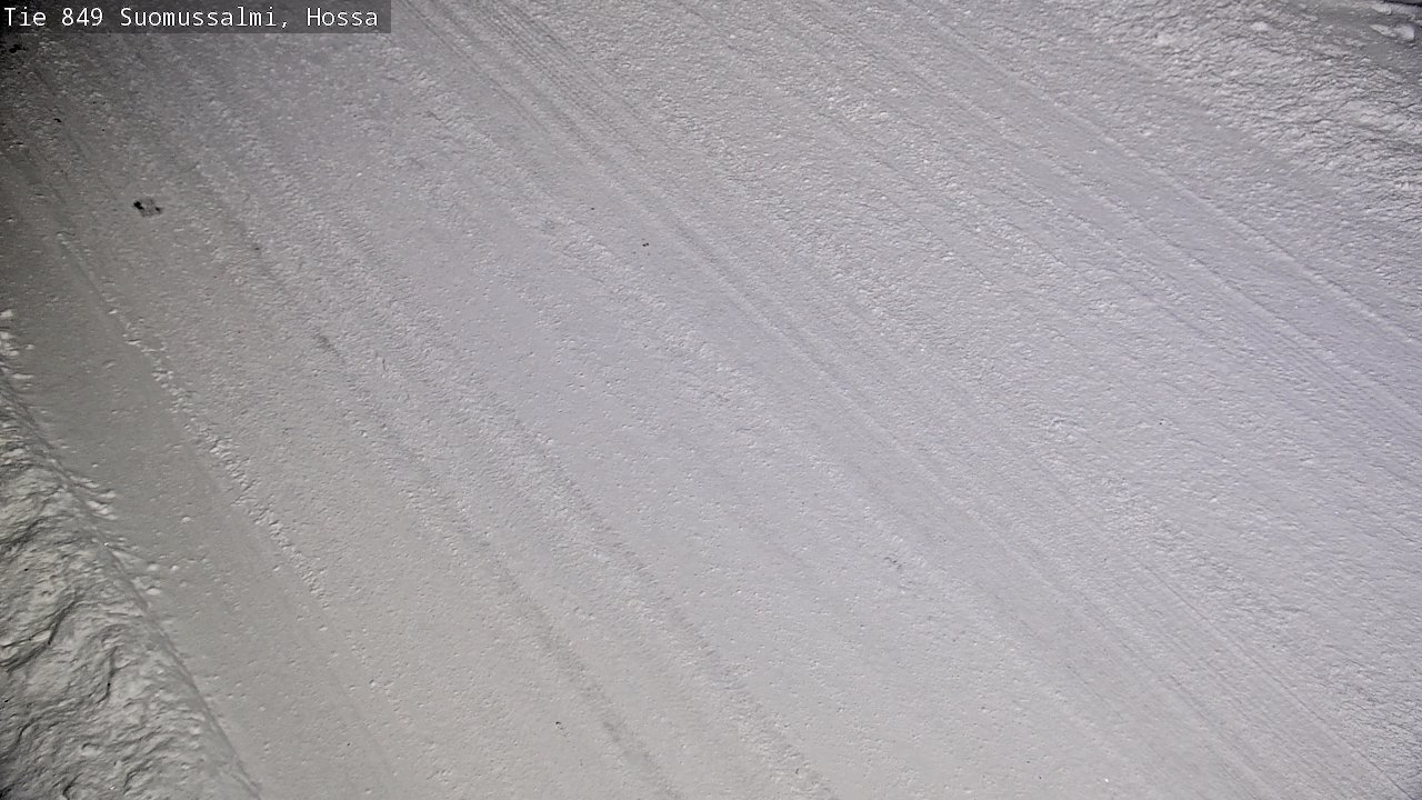 Weather Camera Image Väg 843 Suomussalmi, Hossa, Suomussalmi, Kainuu