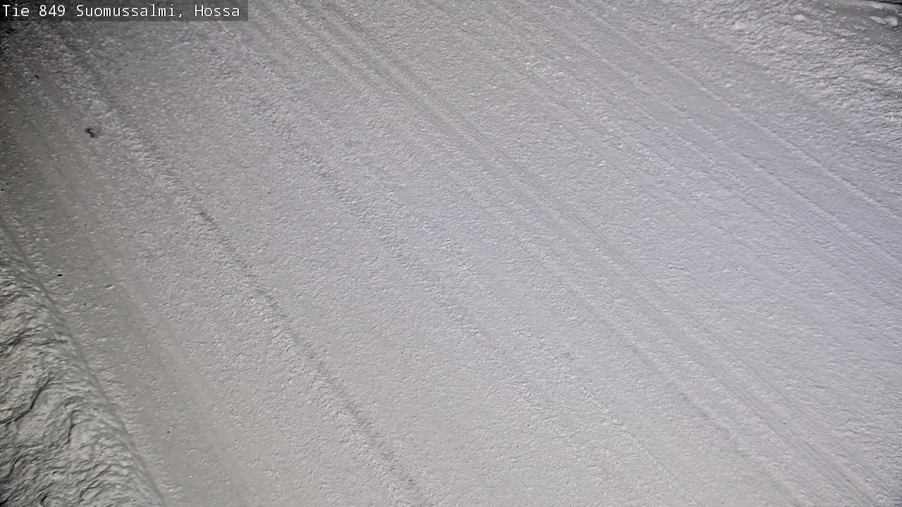 Weather Camera Image Väg 843 Suomussalmi, Hossa, Suomussalmi, Kainuu
