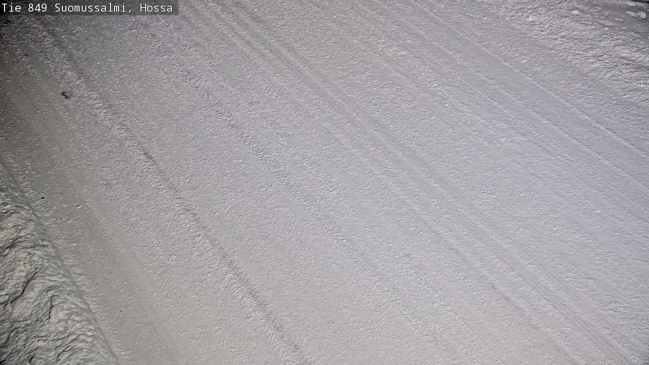 Weather Camera Image Väg 843 Suomussalmi, Hossa, Suomussalmi, Kainuu