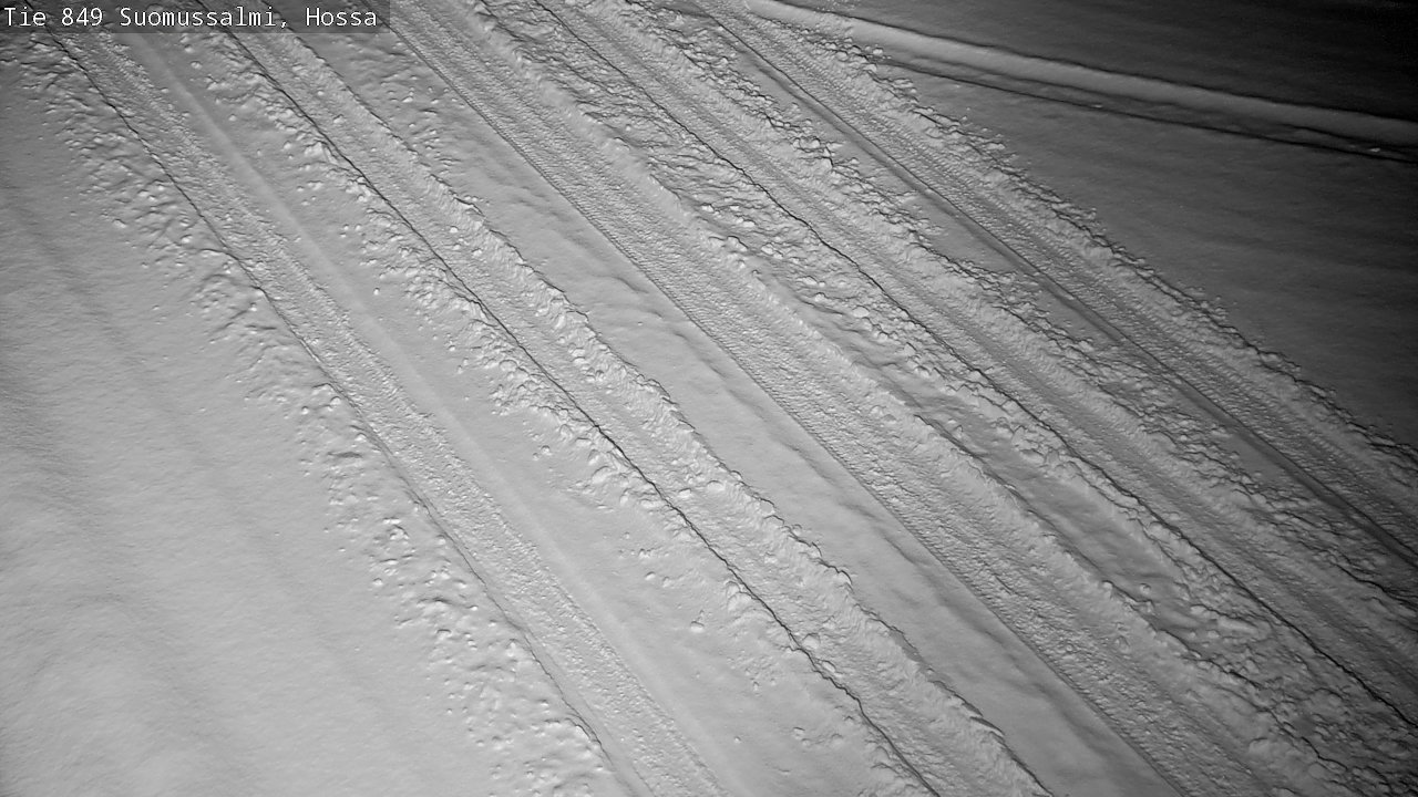 Weather Camera Image Väg 843 Suomussalmi, Hossa, Suomussalmi, Kainuu