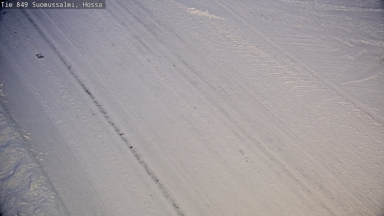 Weather Camera Image Väg 843 Suomussalmi, Hossa, Suomussalmi, Kainuu