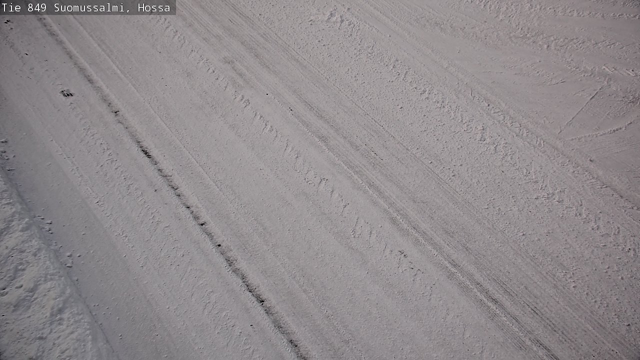 Weather Camera Image Väg 843 Suomussalmi, Hossa, Suomussalmi, Kainuu