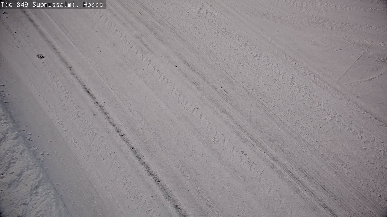 Weather Camera Image Väg 843 Suomussalmi, Hossa, Suomussalmi, Kainuu