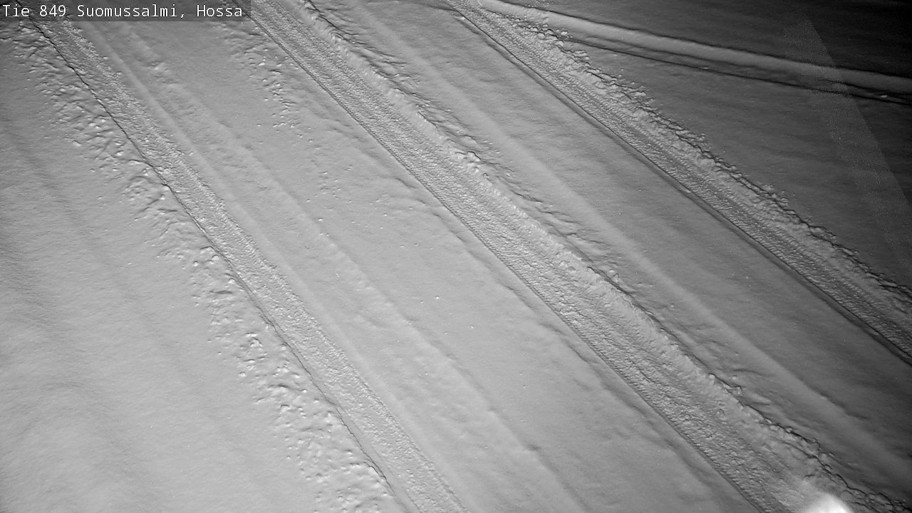 Weather Camera Image Väg 843 Suomussalmi, Hossa, Suomussalmi, Kainuu