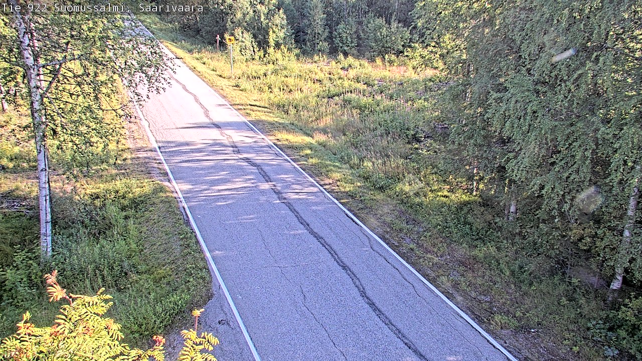 Weather Camera Image Väg 843 Suomussalmi, Saarivaara, Suomussalmi, Kainuu