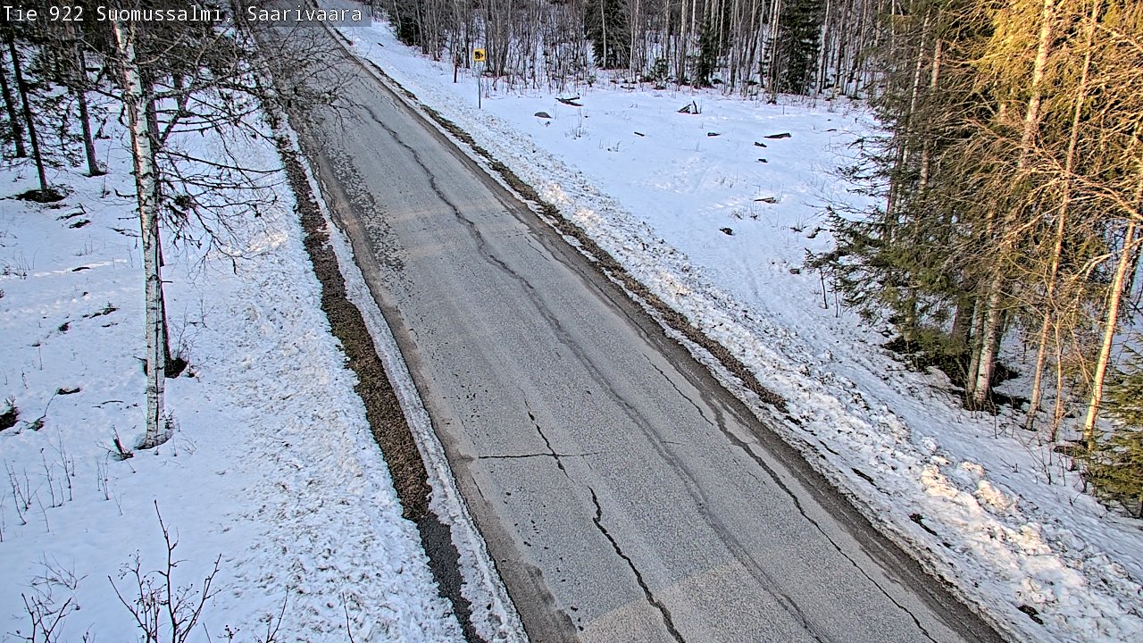 Weather Camera Image Road 950 843 Suomussalmi, Saarivaara, Suomussalmi, Kainuu