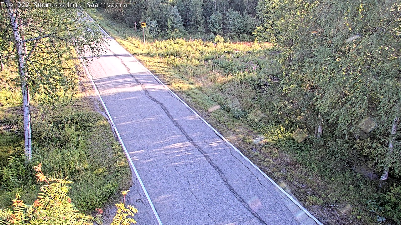 Weather Camera Image Väg 843 Suomussalmi, Saarivaara, Suomussalmi, Kainuu
