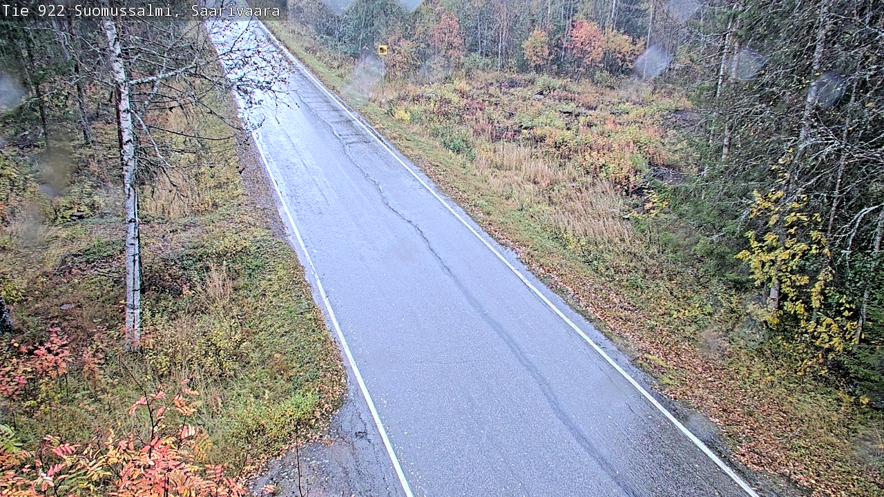Weather Camera Image Väg 843 Suomussalmi, Saarivaara, Suomussalmi, Kainuu