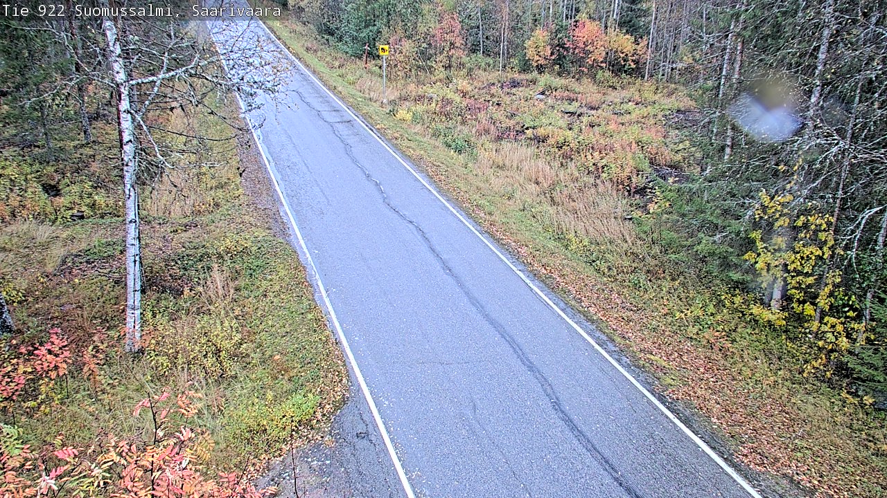 Weather Camera Image Väg 843 Suomussalmi, Saarivaara, Suomussalmi, Kainuu