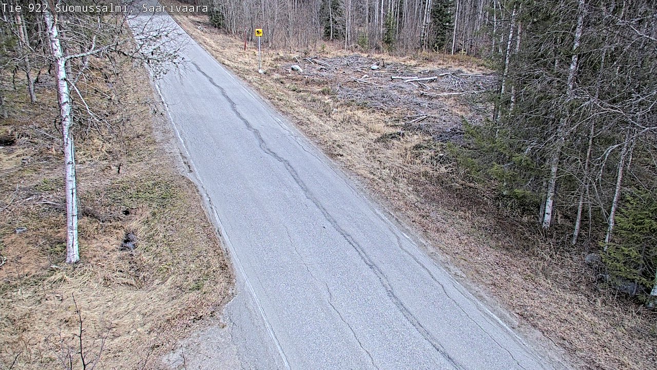 Weather Camera Image Road 950 843 Suomussalmi, Saarivaara, Suomussalmi, Kainuu