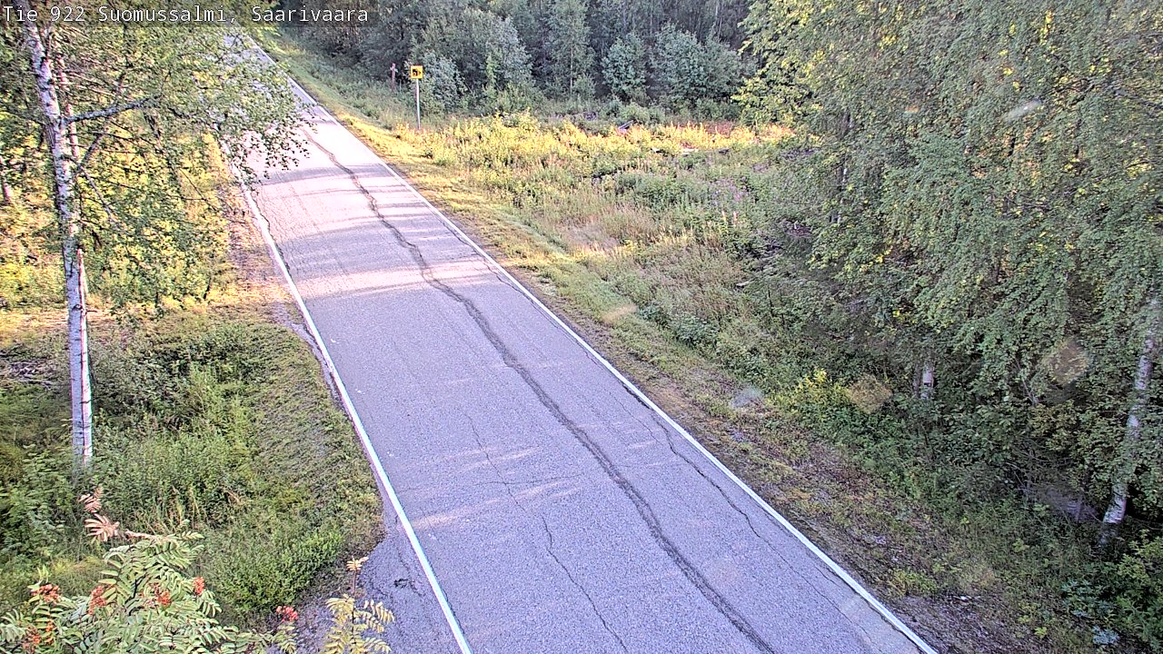 Weather Camera Image Väg 843 Suomussalmi, Saarivaara, Suomussalmi, Kainuu