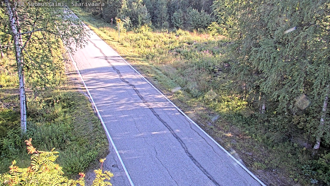 Weather Camera Image Väg 843 Suomussalmi, Saarivaara, Suomussalmi, Kainuu