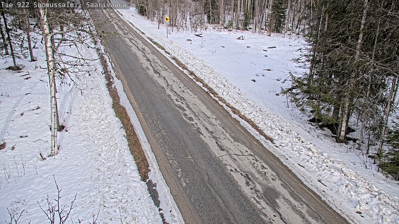 Weather Camera Image Väg 843 Suomussalmi, Saarivaara, Suomussalmi, Kainuu