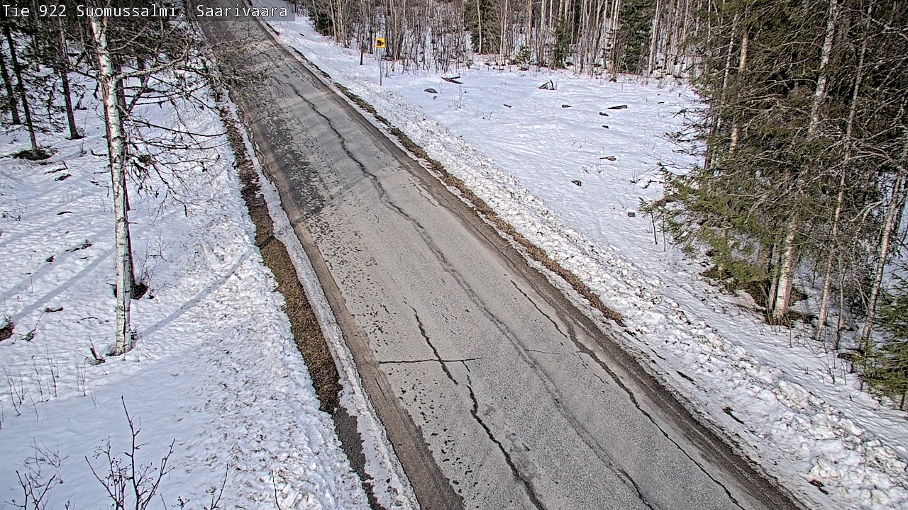 Weather Camera Image Road 950 843 Suomussalmi, Saarivaara, Suomussalmi, Kainuu