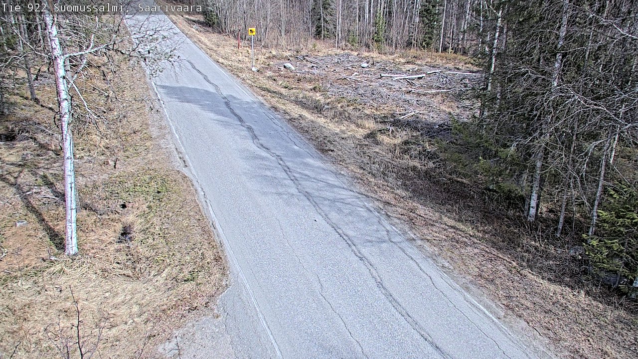 Weather Camera Image Road 950 843 Suomussalmi, Saarivaara, Suomussalmi, Kainuu