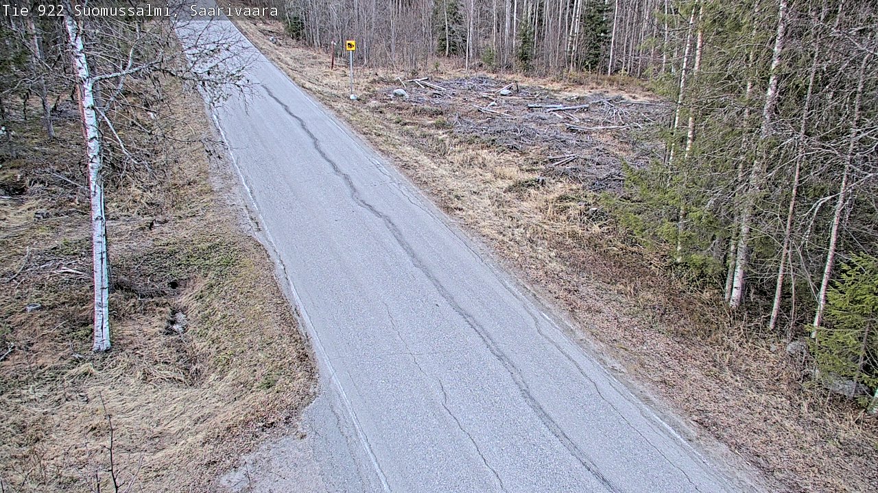 Weather Camera Image Road 950 843 Suomussalmi, Saarivaara, Suomussalmi, Kainuu