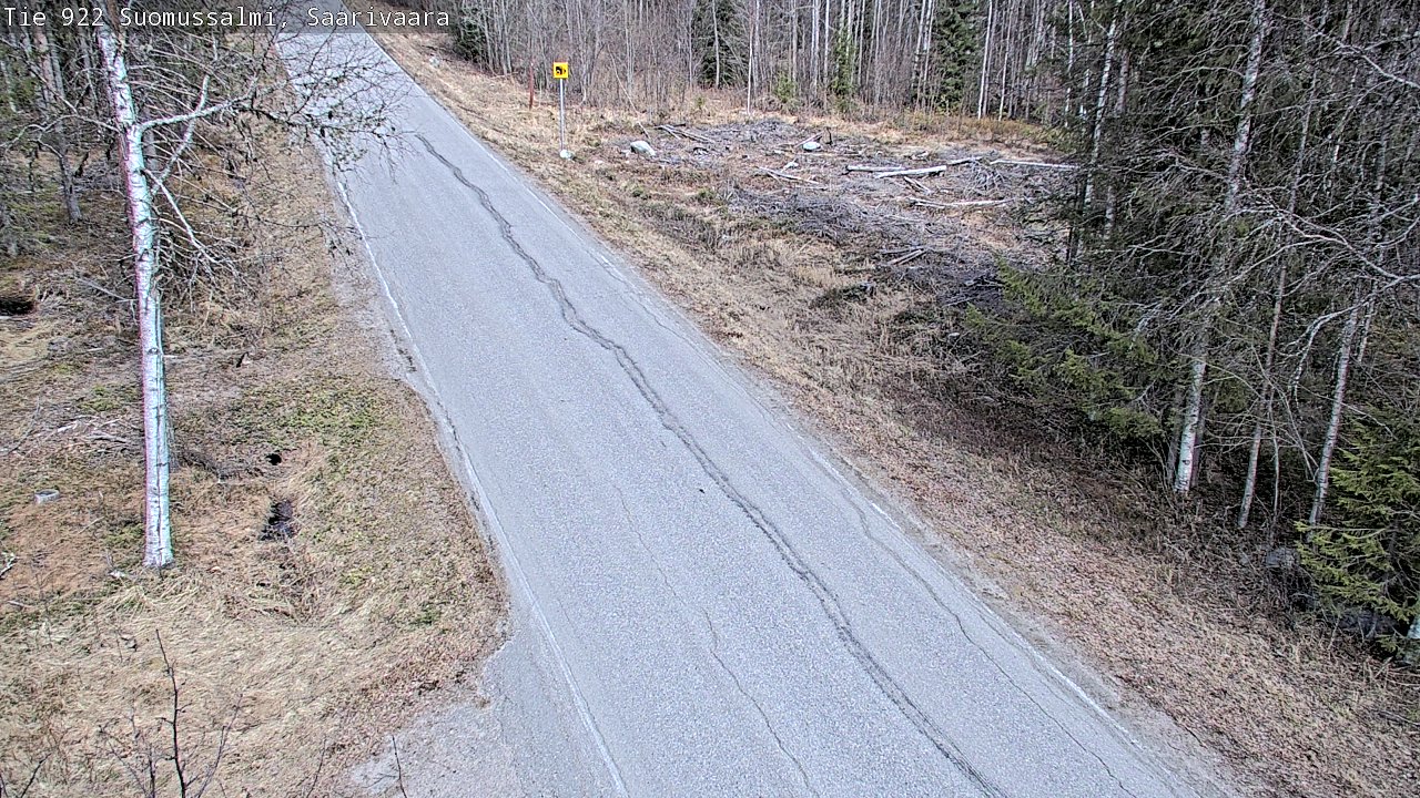 Weather Camera Image Väg 843 Suomussalmi, Saarivaara, Suomussalmi, Kainuu