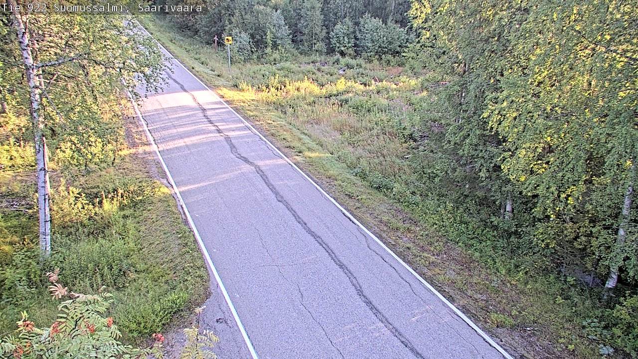Weather Camera Image Väg 843 Suomussalmi, Saarivaara, Suomussalmi, Kainuu