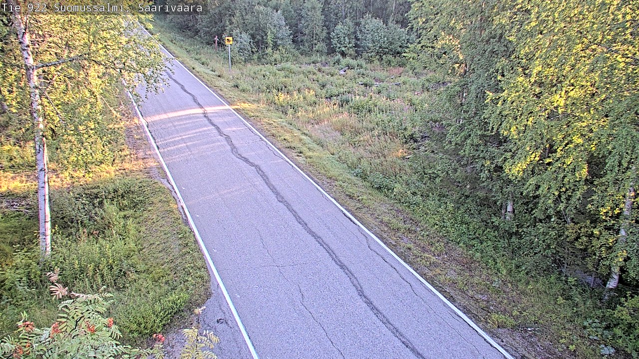 Weather Camera Image Väg 843 Suomussalmi, Saarivaara, Suomussalmi, Kainuu