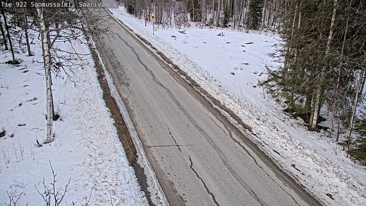 Weather Camera Image Road 950 843 Suomussalmi, Saarivaara, Suomussalmi, Kainuu