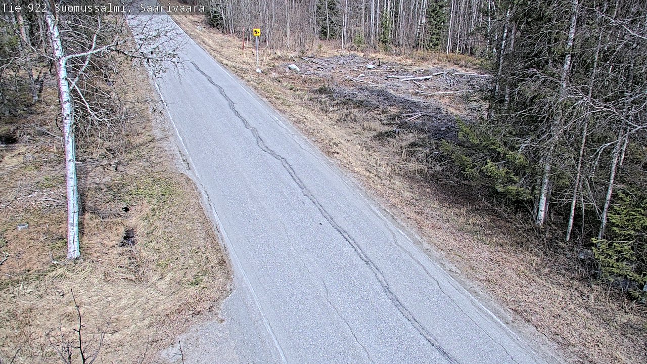 Weather Camera Image Road 950 843 Suomussalmi, Saarivaara, Suomussalmi, Kainuu