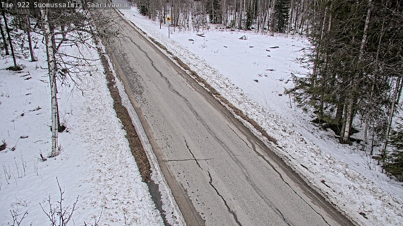 Weather Camera Image Road 950 843 Suomussalmi, Saarivaara, Suomussalmi, Kainuu