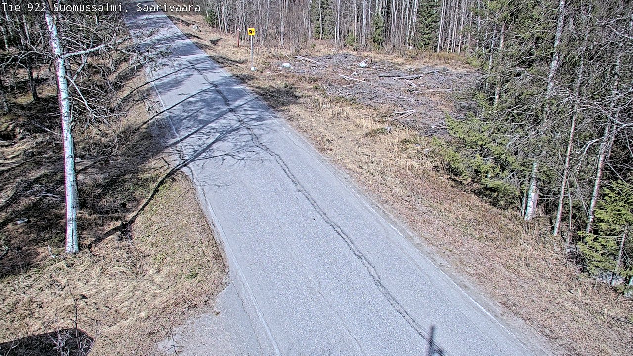 Weather Camera Image Väg 843 Suomussalmi, Saarivaara, Suomussalmi, Kainuu