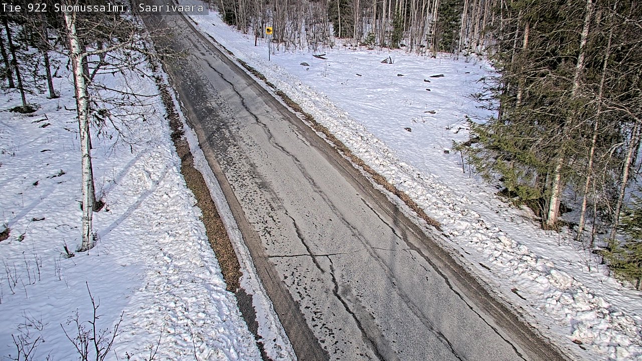 Weather Camera Image Road 950 843 Suomussalmi, Saarivaara, Suomussalmi, Kainuu