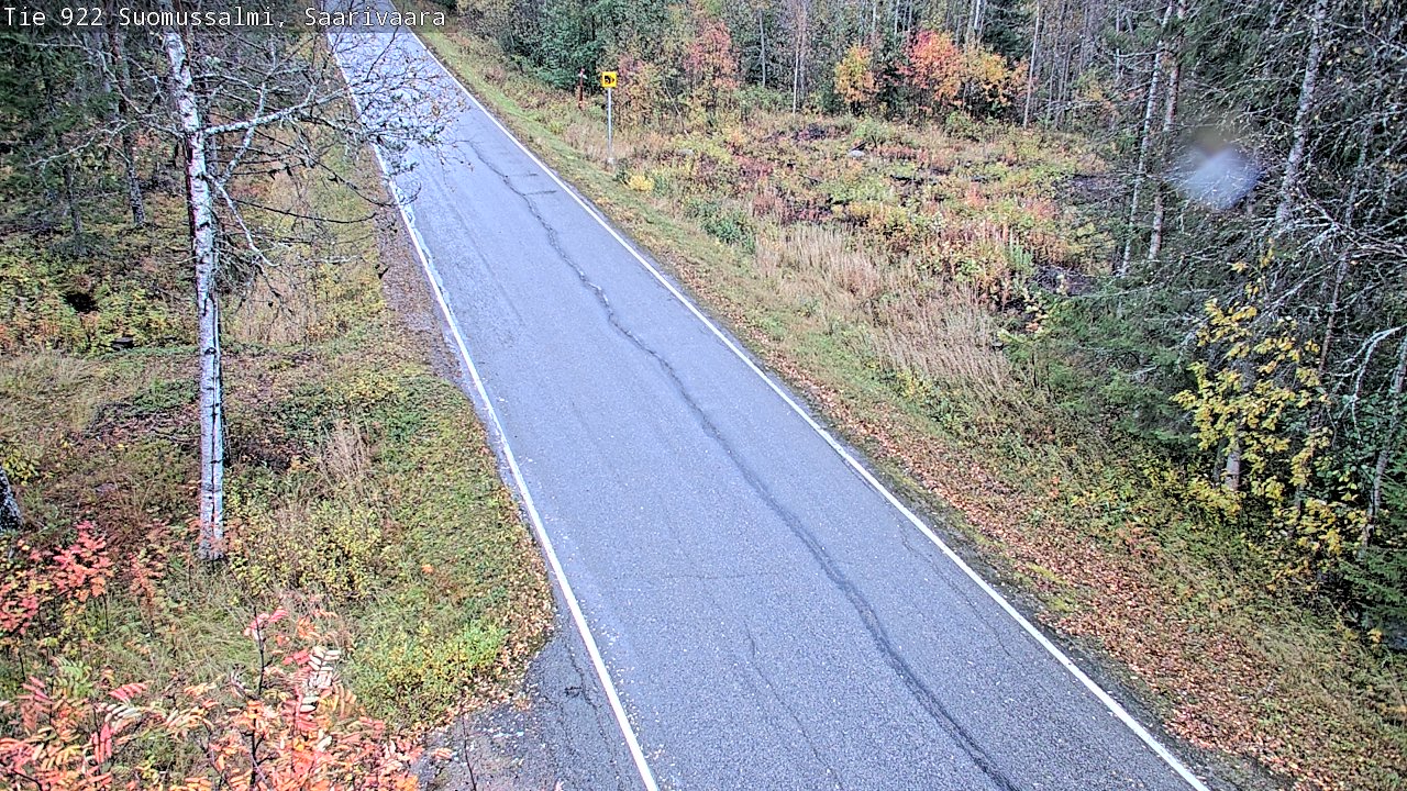 Weather Camera Image Väg 843 Suomussalmi, Saarivaara, Suomussalmi, Kainuu