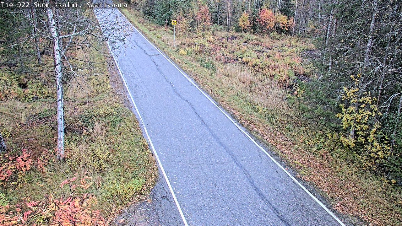 Weather Camera Image Väg 843 Suomussalmi, Saarivaara, Suomussalmi, Kainuu
