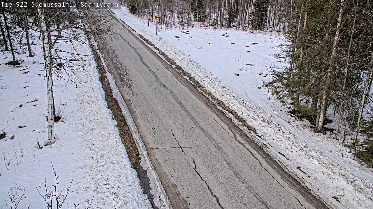 Weather Camera Image Road 950 843 Suomussalmi, Saarivaara, Suomussalmi, Kainuu
