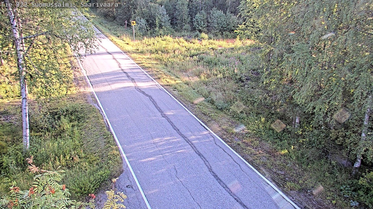 Weather Camera Image Väg 843 Suomussalmi, Saarivaara, Suomussalmi, Kainuu