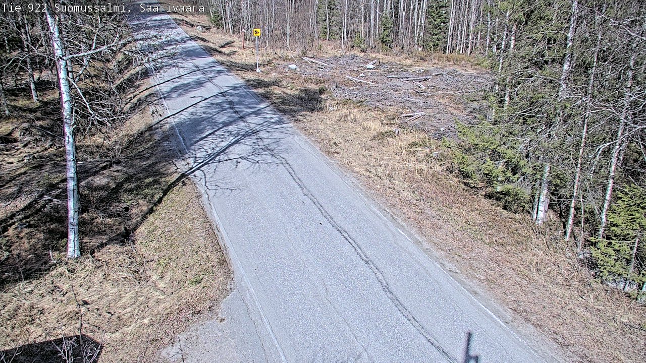 Weather Camera Image Väg 843 Suomussalmi, Saarivaara, Suomussalmi, Kainuu