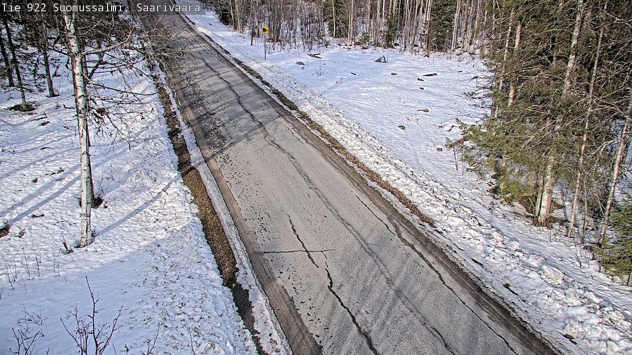 Weather Camera Image Road 950 843 Suomussalmi, Saarivaara, Suomussalmi, Kainuu