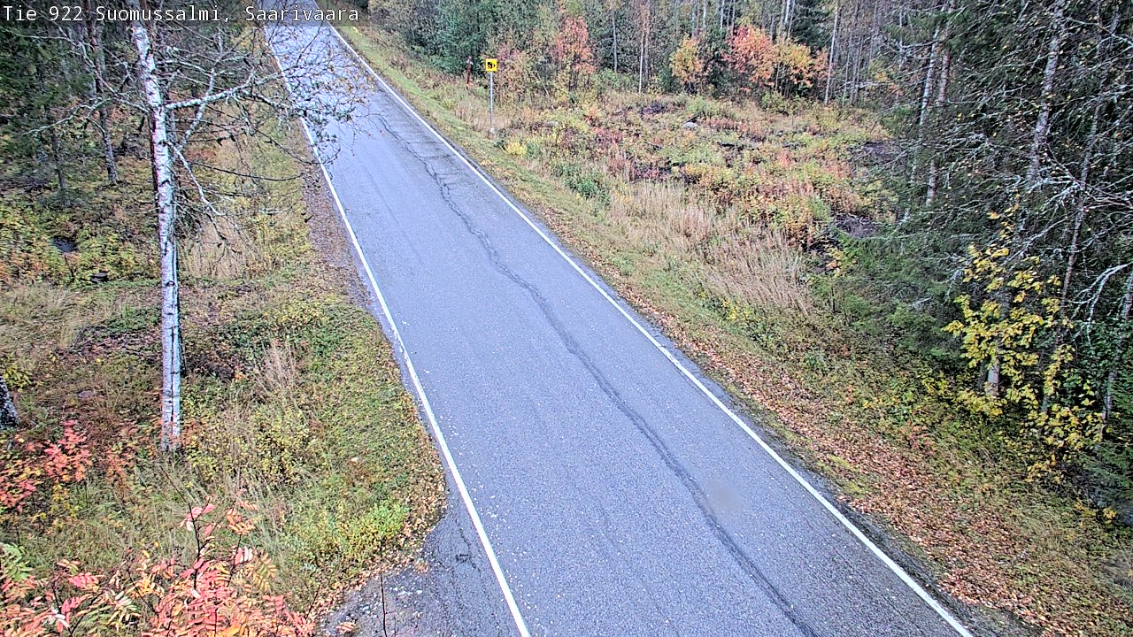 Weather Camera Image Väg 843 Suomussalmi, Saarivaara, Suomussalmi, Kainuu