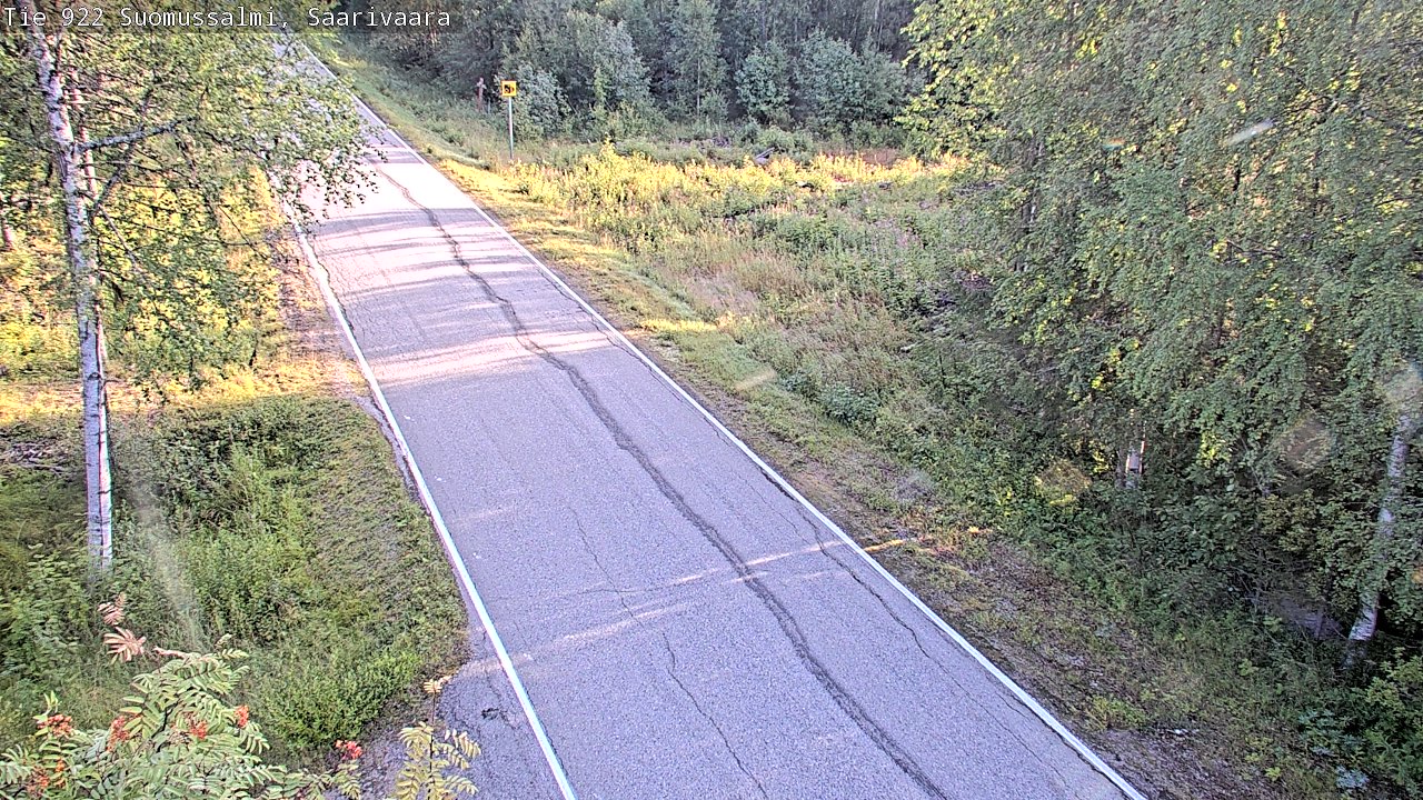 Weather Camera Image Väg 843 Suomussalmi, Saarivaara, Suomussalmi, Kainuu