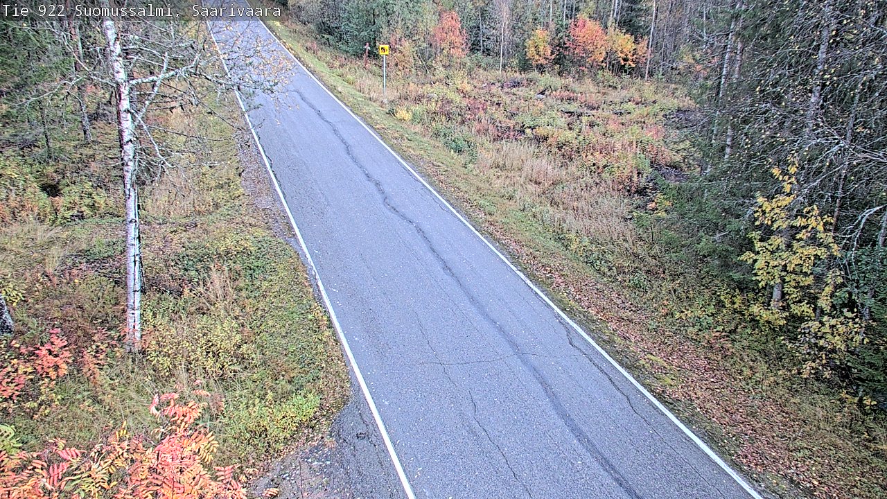 Weather Camera Image Road 950 843 Suomussalmi, Saarivaara, Suomussalmi, Kainuu