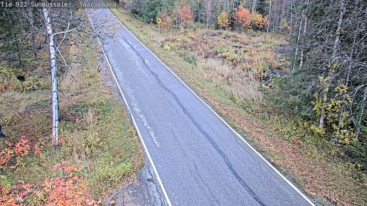 Weather Camera Image Road 950 843 Suomussalmi, Saarivaara, Suomussalmi, Kainuu