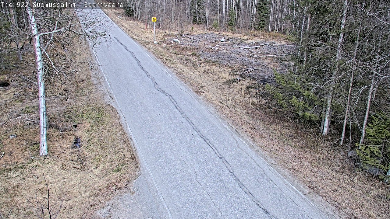 Weather Camera Image Väg 843 Suomussalmi, Saarivaara, Suomussalmi, Kainuu
