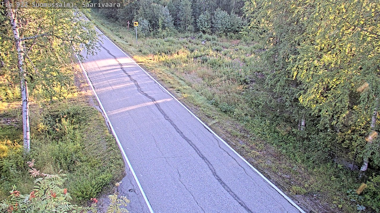 Weather Camera Image Väg 843 Suomussalmi, Saarivaara, Suomussalmi, Kainuu