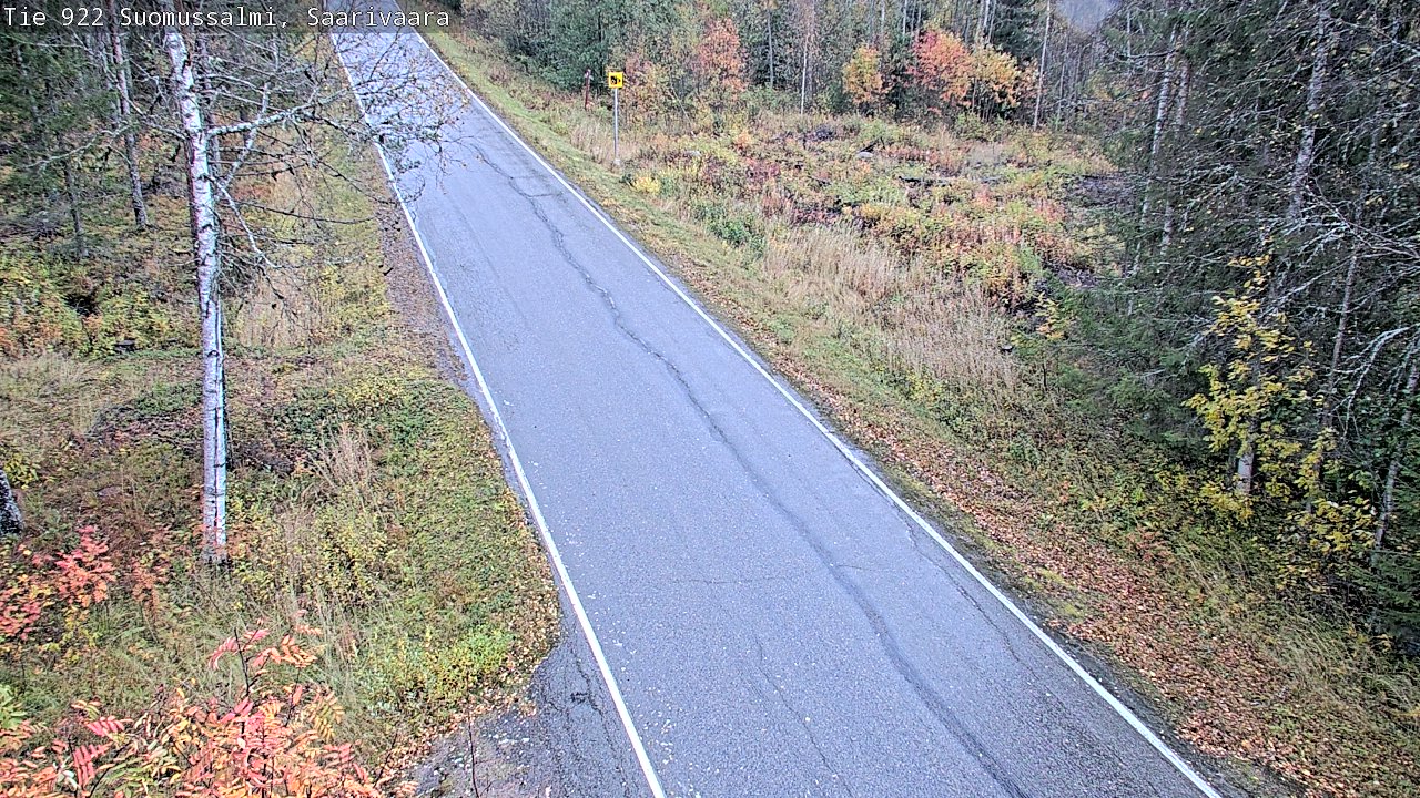 Weather Camera Image Väg 843 Suomussalmi, Saarivaara, Suomussalmi, Kainuu