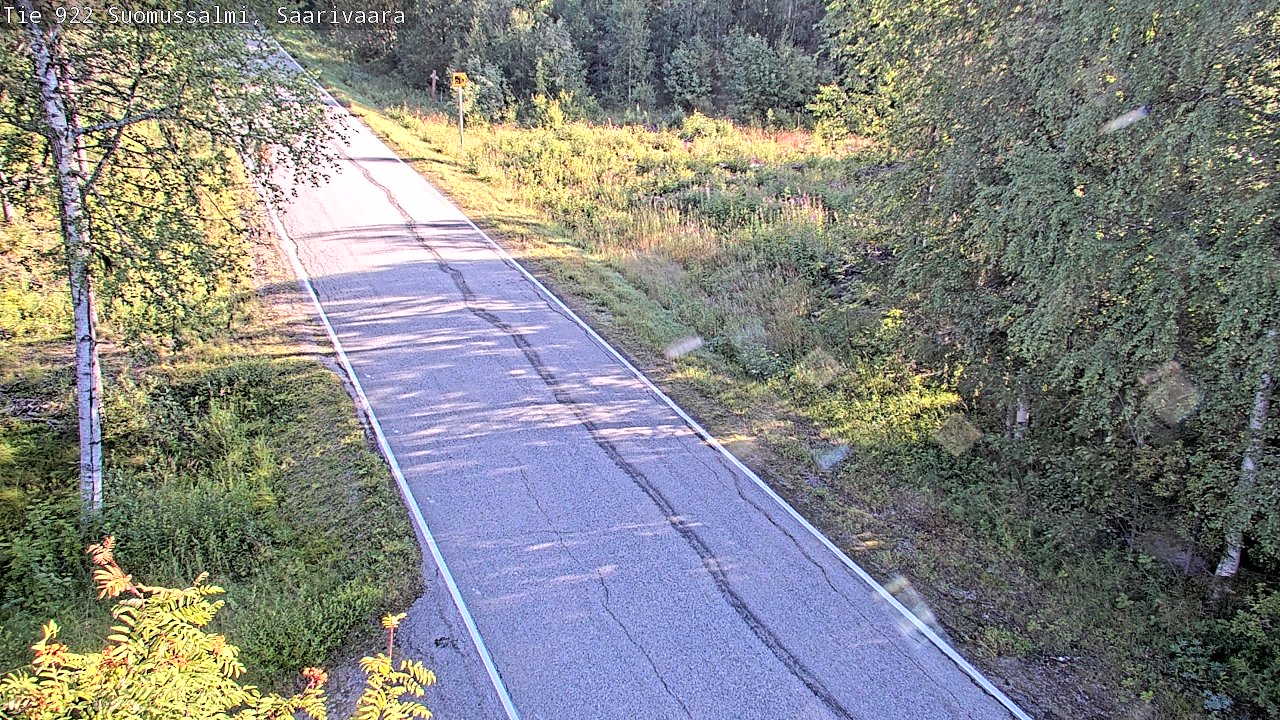 Weather Camera Image Väg 843 Suomussalmi, Saarivaara, Suomussalmi, Kainuu